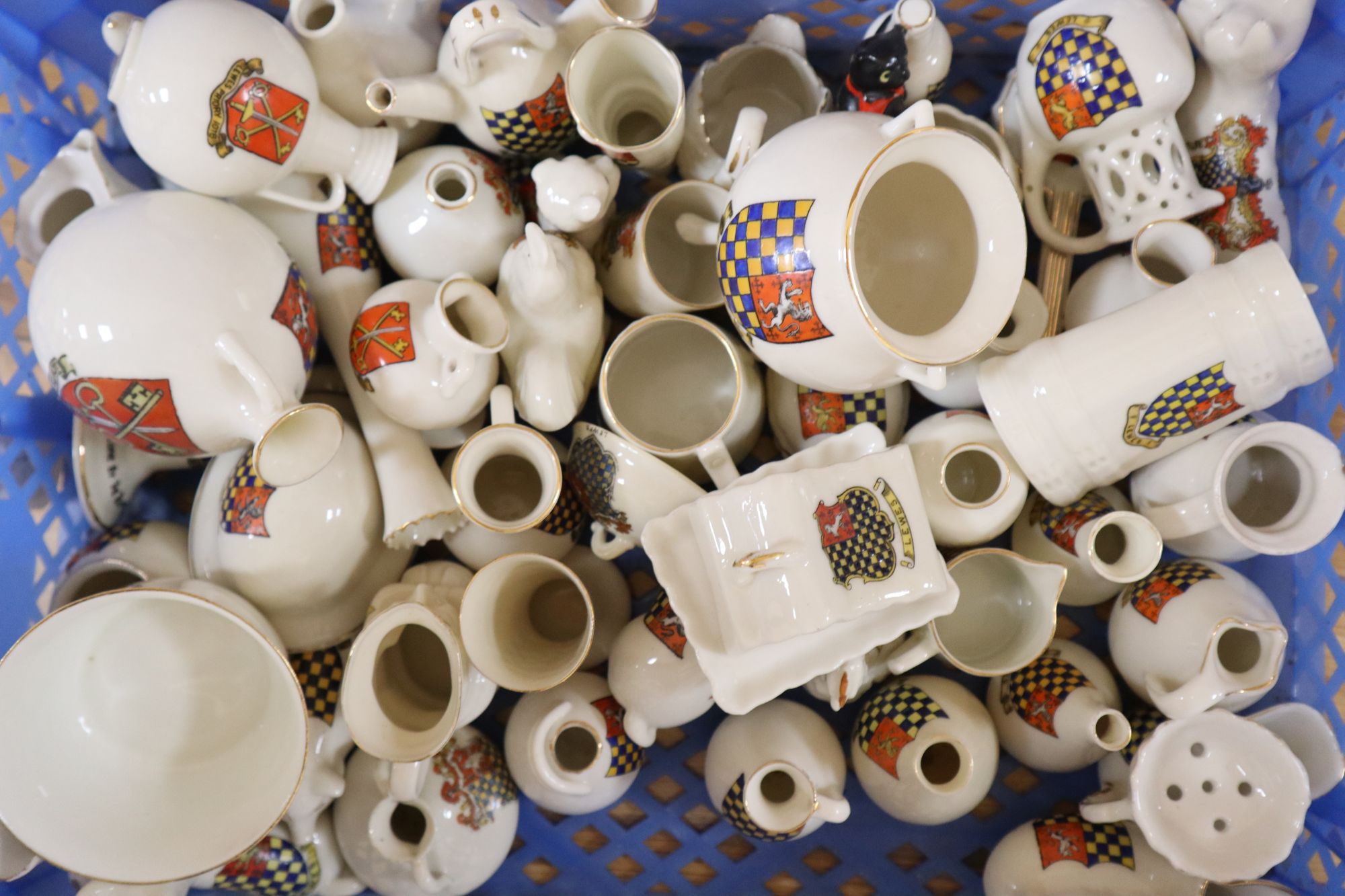 A quantity of crested china ornaments (50)